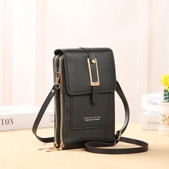 Soft Leather Women's Bag Touch Screen Mobile Bags Wallets Fashion Women Bags Crossbody Shoulder Strap Handbag Coin Purse