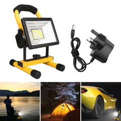 Floodlight 30W LED Portable Rechargeable Waterproof Spotlight Battery Powered Searchlight Outdoor Work Lamp Camping Lantern