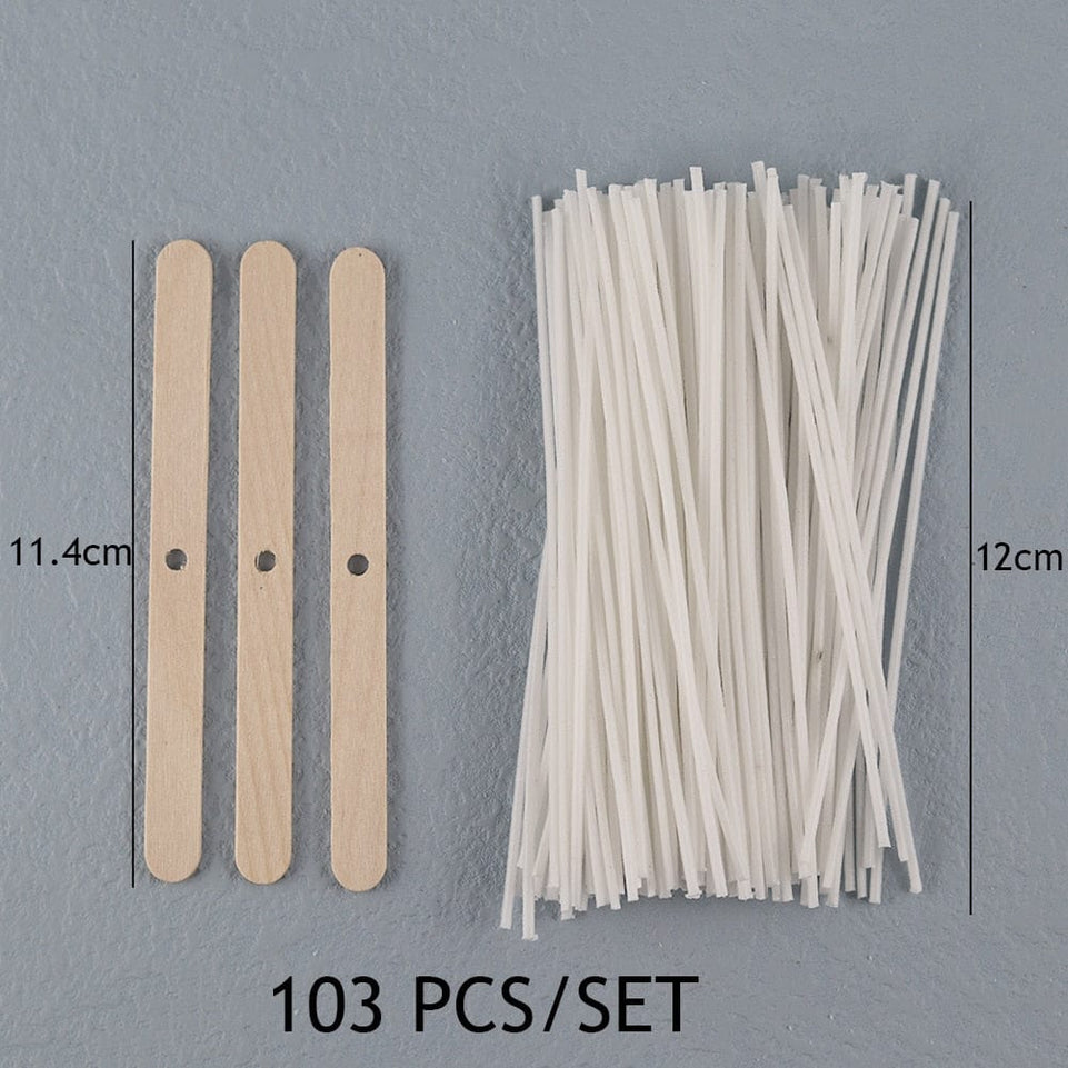 8-20cm 100 PCS Candle Wicks Smokeless Wax Pure Cotton Core for DIY Candle Making Pre-waxed Wicks Party Supplies