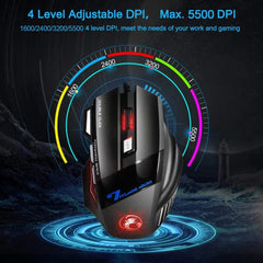 RGB Gaming keyboard Gamer keyboard and Mouse Set With Backlight USB 104 keycaps Wired Ergonomic Keyboard For PC Laptop