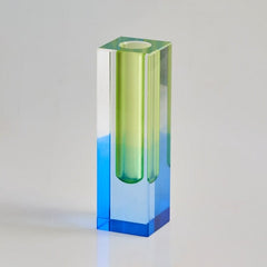 Floriddle Modern Rainbow Pillar Bud Vase Tabletop Glass Vases Luxury Decorative Acrylic Crystal Nordic Room Decoration Home