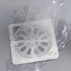 Hair Catchers Disposable for Shower Mesh Shower Drain Covers - Floor Sink Strainer Filter Mesh Stickers Bathroom Accessories