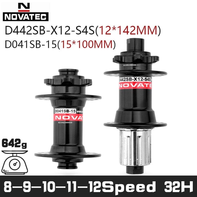 Novatec Hub D041SB D042SB Mountain Bike Disc Card Brake 28/32/36 Holes MTB Road Bicycle Bearing 36H Hubs 8/9/10/11/12 Speed