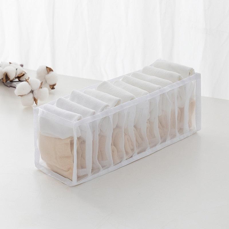 Jeans Compartment Storage Box Closet Clothes Drawer Mesh Separation Box Stacking Pants Drawer Divider Can Washed Home Organizer - Wowza