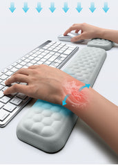 Keyboard Mouse Wrist Rest Office Typing Protection Relax Wrist Memory Foam Mouse Pad Computer Laptop Desk Mat