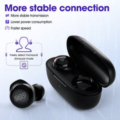 QCY T17 Earphone Bluetooth True Wireless Earbuds BT5.1 HIFI Headphone Touch Control Low Latency Mode ENC Earbud Long Standby 26H