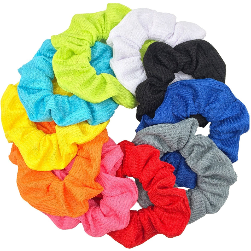 Scrunchies Set Hair Accessories Velvet Chiffon ties band Sequins organza Ponytail Holder Headwear No Crease Leopard Solid  10pcs