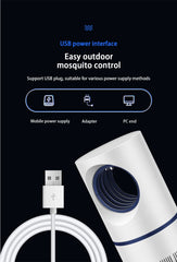 Electric Fly Bug Mosquito Insect Killer LED Light Trap Control Lamp Small Pest with USB Power Supply and Adapter