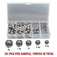 Delysia King Sinkers 100 pcs/box Bite lead Fishing gear accessories