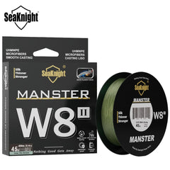 Fishing Line W8 II Series 8 Strands Fishing Line Advanced Wide Angle Technology Braided PE Line Freshwater Saltwater Fishing