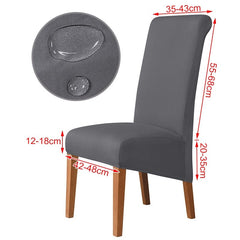 3 Sizes Waterproof Fabric Chair Cover Stretch Seat Chair Covers For Hotel Party Banquet Wedding Bar Chair Slipcovers Home Decor