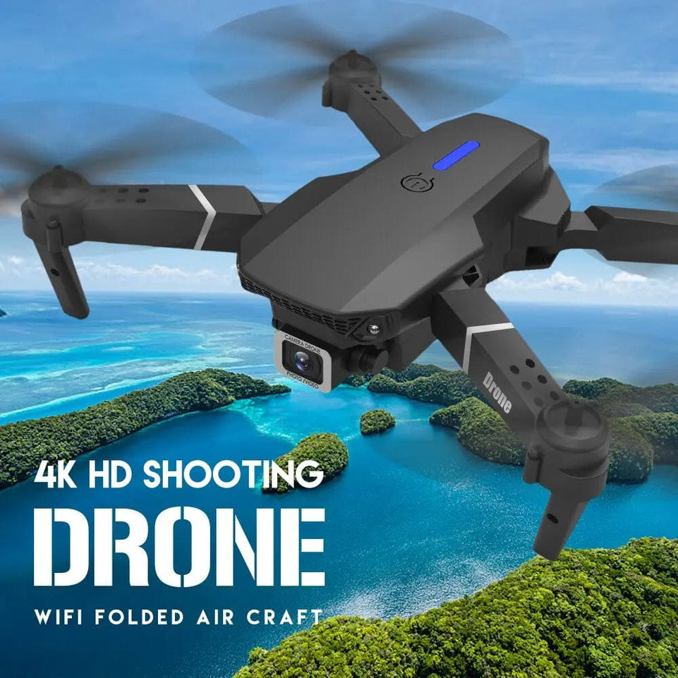 RC Drone 4K 1080P Wide Angle HD Camera Foldable Helicopter WIFI FPV Height Hold Gift Toy