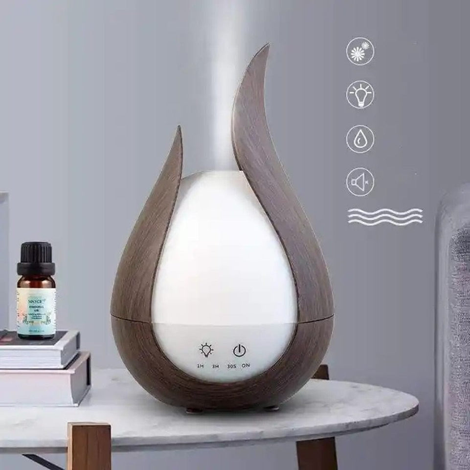 Aroma Diffuser 7 Colors LED Light Essential Oil Diffuser Cool Mist Electric Led Light Ultrasonic Air Humidifier 200ML for Home