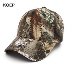 KOEP New Camo Baseball Cap Fishing Caps Men Outdoor Hunting Camouflage Jungle Hat Airsoft Tactical Hiking Casquette Hats