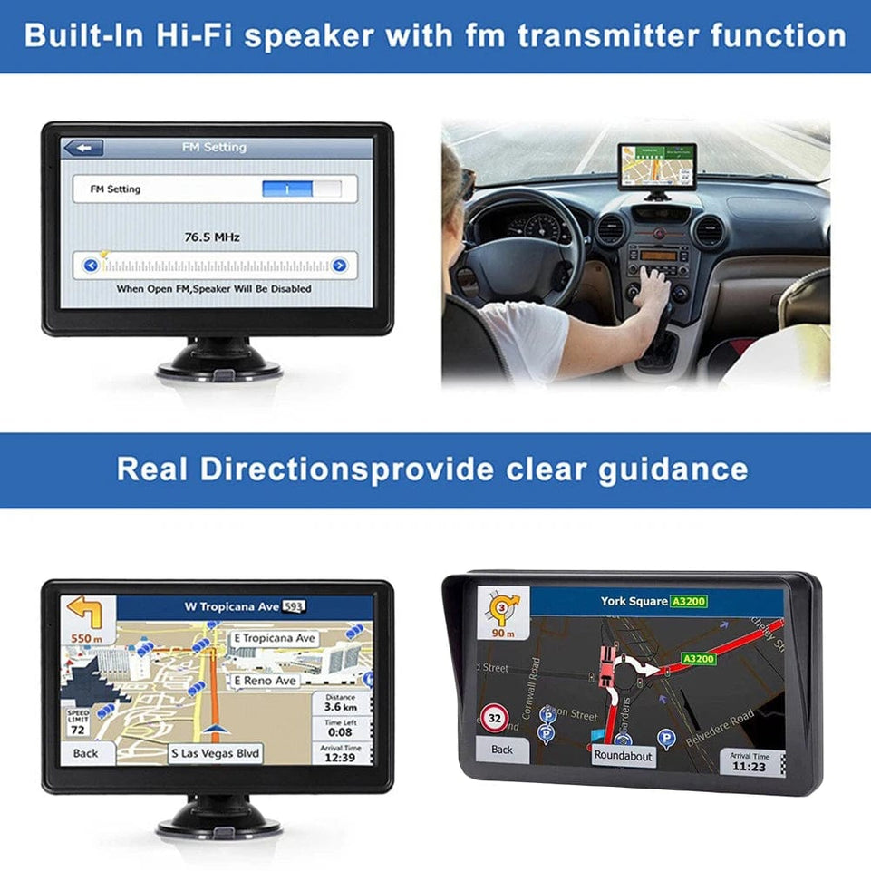 5/7/9'' Portable Car GPS Navigation Car Truck 256MB+8G Touch Screen Vehicle GPS Smart Navigation System Automotive Accessories