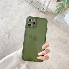 Retro kawaii jelly green Transparent Japanese Phone Case For iPhone 14 Plus 14 13 12 11 Pro Max Xr Xs Max 7 Plus case Cute Cover