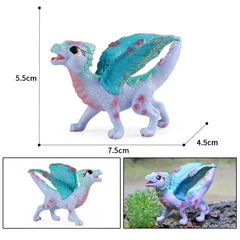 Hot Realistic Mythical Animal Model Dragon Figurines Simulation Monster Warcraft Firehawk Action Figure Children Colection Toys