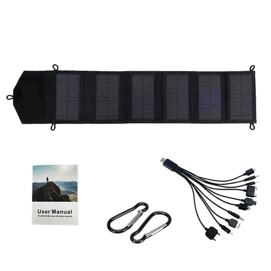 6-fold 100W Foldable solar panel portable solar panels charger USB 5V DC Full time power solar panel mobile power supply