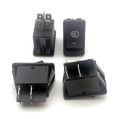 Rocker Switch,ON-OFF,4Pin,2 Position,Electrical Equipment With Lighting Power,35A Indicator Light 12V DC