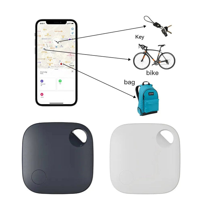 GPS Tracker bluetooth for Air Tag Replacement via Apple Find My to Locate Card Wallet Bike Keys Finder MFI Smart iTag