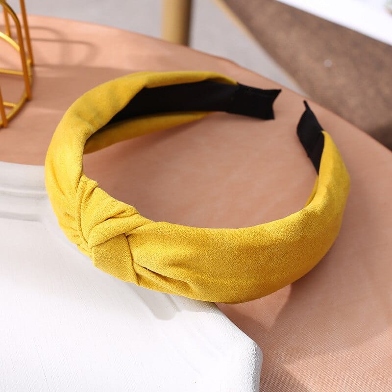 Wide Top Knot Hair Bands For Women Headdress Solid Color Cloth Headband Bezel Girls Hairband Hair Hoop Female Hair Accessories