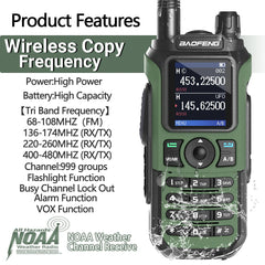 Two Way Radio UV-21 Pro V2 Wireless Copy Frequency Tri Band Powerful Waterproof Long Range UV-5R 22Pro S22 Type-C