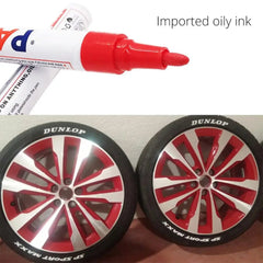 Car Tyre Painting Pen Waterproof Permanent Graffiti Touch Up Tyre Marker Auto Rubber Mark Pen