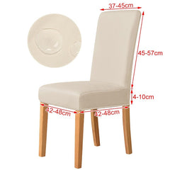 3 Sizes Waterproof Fabric Chair Cover Stretch Seat Chair Covers For Hotel Party Banquet Wedding Bar Chair Slipcovers Home Decor