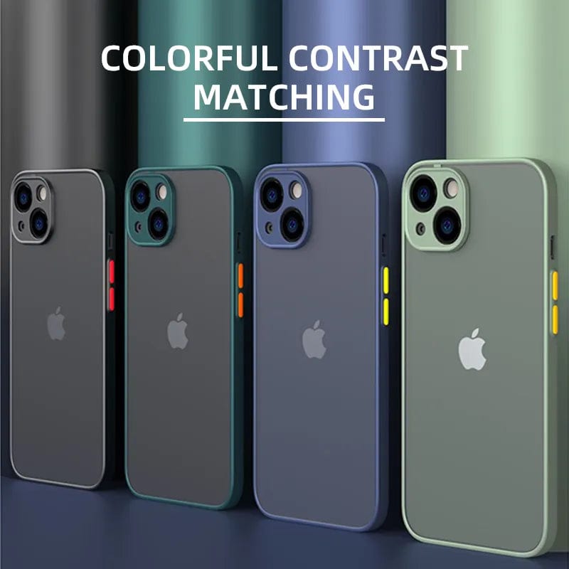 Matte Phone Case for IPhone 13 12 11 14 Pro Max Mini Luxury Soft Silicone Shockproof Case for IPhone