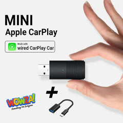 Mini Wireless CAR PLAY Adapter 2 in 1 5G Wifi & Bluetooth 5.0 Android Auto Plug and Play Non-inductive Connection