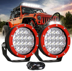 9 inch 225W LED Spotlight For Jeep JK Chevy 4RUNNER SUV 4WD 4X4 Truck Pickup LED Work Light Fog Lamps