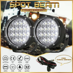 9 inch 225W LED Spotlight For Jeep JK Chevy 4RUNNER SUV 4WD 4X4 Truck Pickup LED Work Light Fog Lamps