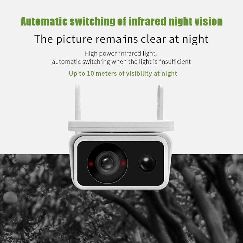 4MP Solar Camera Wifi Outdoor Wireless Powered Full Colour Night Vision Surveillance Security Protection CCTV PIR IP Camera