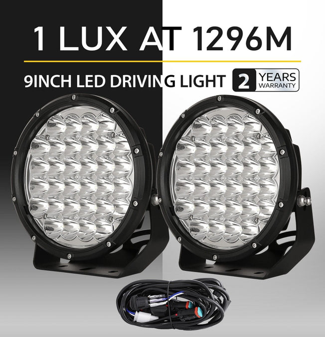 9 inch 225W LED Spotlight For Jeep JK Chevy 4RUNNER SUV 4WD 4X4 Truck Pickup LED Work Light Fog Lamps