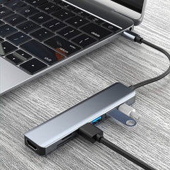 8in1 USB C HUB Type C Splitter 4K Thunderbolt 3 Docking Station Laptop Adapter For Macbook Air M1 iPad Pro RJ45 HDMI Computer