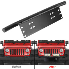 Led Light Bar Bracket License Plate Off Road LED Light Bar Frame Holder Log Light Mount Bracket Universal SUV