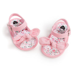 0-18M Fashion Newborn Baby Girls Sandals Princess Shoes Infant Bowknot Toddler Summer Sandals PU Non-slip Shoes - Wowza