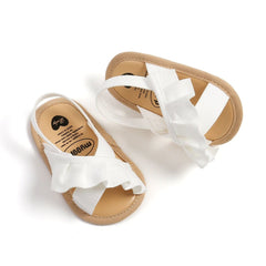 0-18M Fashion Newborn Baby Girls Sandals Princess Shoes Infant Bowknot Toddler Summer Sandals PU Non-slip Shoes - Wowza