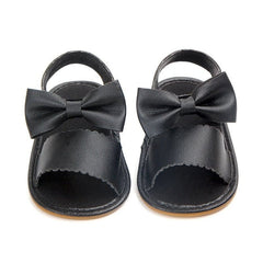 0-18M Fashion Newborn Baby Girls Sandals Princess Shoes Infant Bowknot Toddler Summer Sandals PU Non-slip Shoes - Wowza