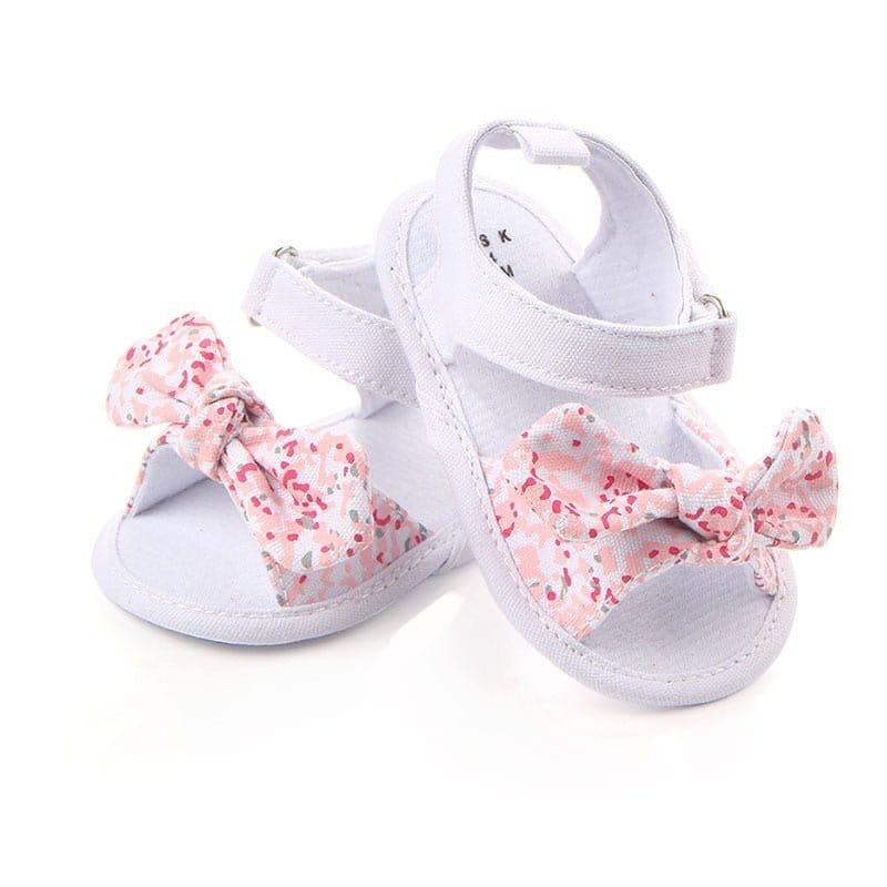 0-18M Fashion Newborn Baby Girls Sandals Princess Shoes Infant Bowknot Toddler Summer Sandals PU Non-slip Shoes - Wowza