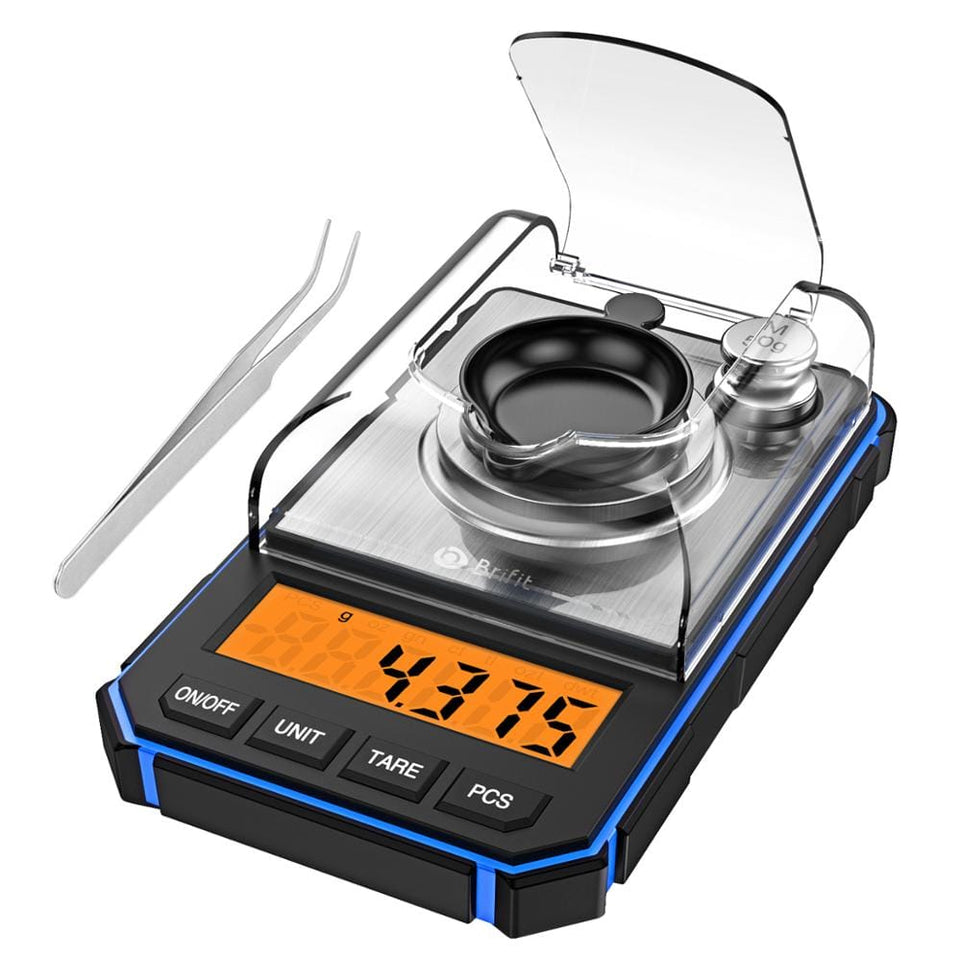 0.001g Electronic Digital Scale Portable Mini Scale Precision Professional Pocket Scale Milligram 50g Calibration Weights - Wowza