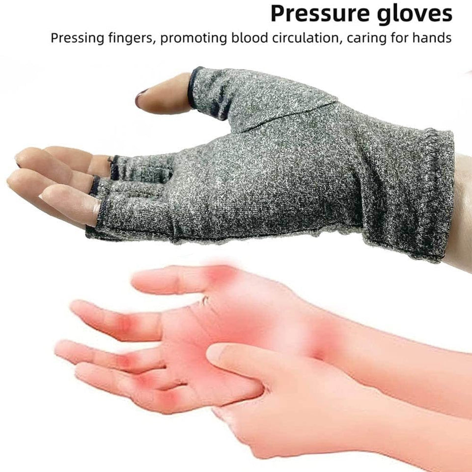 1 Pairs Arthritis Gloves Touch Screen Gloves Anti Arthritis Therapy Compression Gloves and Ache Pain Joint Relief Winter Warm - Wowza