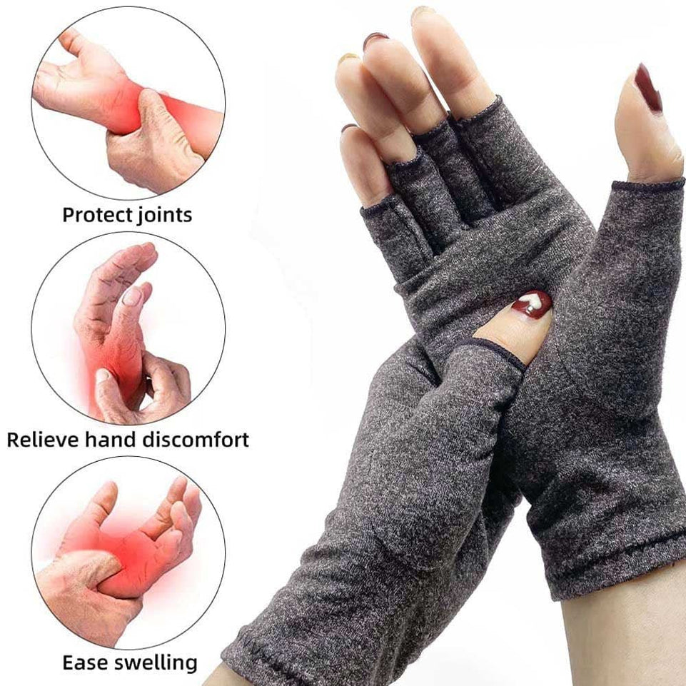 1 Pairs Arthritis Gloves Touch Screen Gloves Anti Arthritis Therapy Compression Gloves and Ache Pain Joint Relief Winter Warm - Wowza