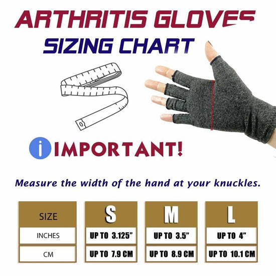 1 Pairs Arthritis Gloves Touch Screen Gloves Anti Arthritis Therapy Compression Gloves and Ache Pain Joint Relief Winter Warm - Wowza