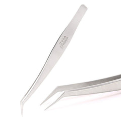 1 Pcs Eyelashes Tweezers Stainless Steel superhard Tweezers High Precision Anti-static tweezers for Eyelash Extensions - Wowza