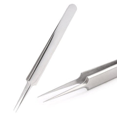 1 Pcs Eyelashes Tweezers Stainless Steel superhard Tweezers High Precision Anti-static tweezers for Eyelash Extensions - Wowza