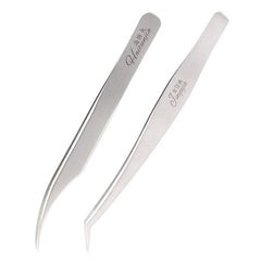 1 Pcs Eyelashes Tweezers Stainless Steel superhard Tweezers High Precision Anti-static tweezers for Eyelash Extensions - Wowza