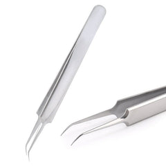 1 Pcs Eyelashes Tweezers Stainless Steel superhard Tweezers High Precision Anti-static tweezers for Eyelash Extensions - Wowza