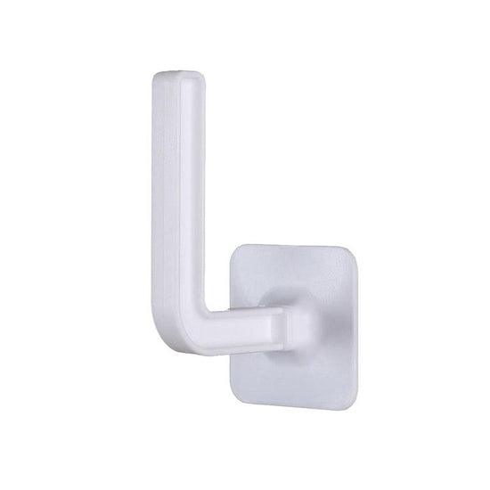 1 Pcs L-Shape Punch-Free Hook Wall Mounted Cloth Hanger for Coats Hats Towels Clothes Kitchen Rack Roll Bathroom Holder - Wowza