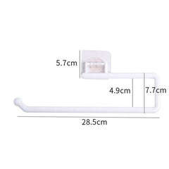 1 Pcs L-Shape Punch-Free Hook Wall Mounted Cloth Hanger for Coats Hats Towels Clothes Kitchen Rack Roll Bathroom Holder - Wowza